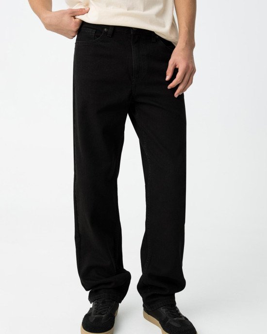 Джинсы широкие chase wide leg черного цвета