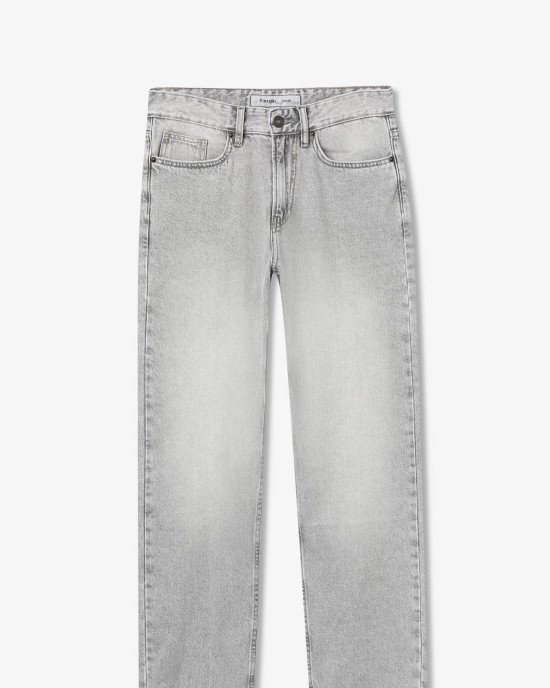 Джинсы chase wide leg серого цвета 