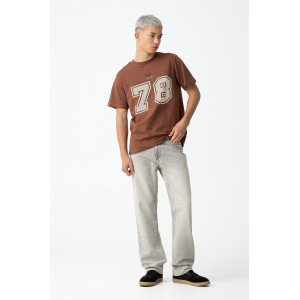 Джинсы chase wide leg серого цвета 