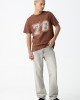 Джинсы chase wide leg серого цвета 
