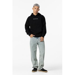 Джинсы chase wide leg голубого цвета с эффектом варки 