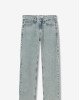 Джинсы chase wide leg голубого цвета с эффектом варки 