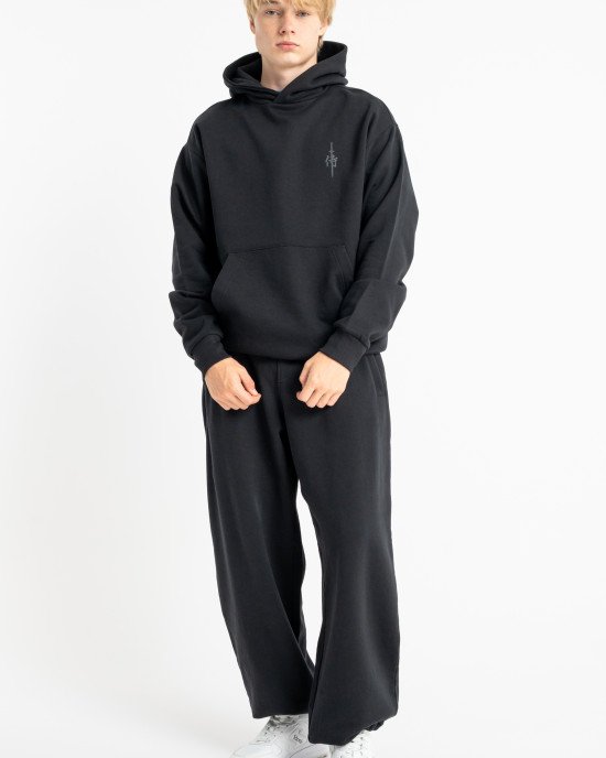 Штаны широкие oversize черного цвета 