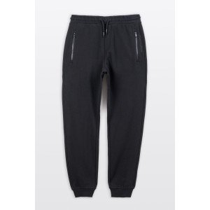 Брюки спортивные slim черного цвета 