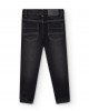 Джинсы - джоггеры из мягкой, джинсовой ткани черного цвета 