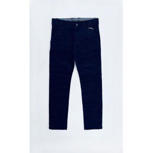 Брюки chic collection вельветовые синего цвета