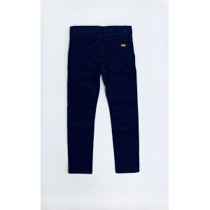 Брюки chic collection вельветовые синего цвета