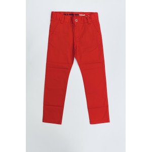 Брюки slim fit красного цвета