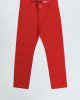 Брюки slim fit красного цвета