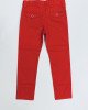 Брюки slim fit красного цвета