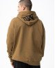 Худи oversize утепленное бежевого цвета с вышивкой Худи oversize утепленное бежевого цвета с вышивкой