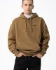 Худи oversize утепленное бежевого цвета с вышивкой Худи oversize утепленное бежевого цвета с вышивкой