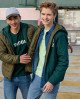 Куртка двусторонняя демисезонная зеленого цвета