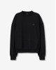 Свитшот oversize комбинированный черного цвета 
