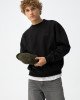 Свитшот oversize комбинированный черного цвета 