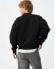 Свитшот oversize комбинированный черного цвета 