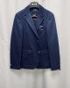 Пиджак slim fit трикотажный синего цвета 