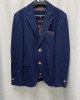 Пиджак slim fit из структурной ткани синего цвета