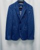Пиджак slim fit синего меланжевого цвета 