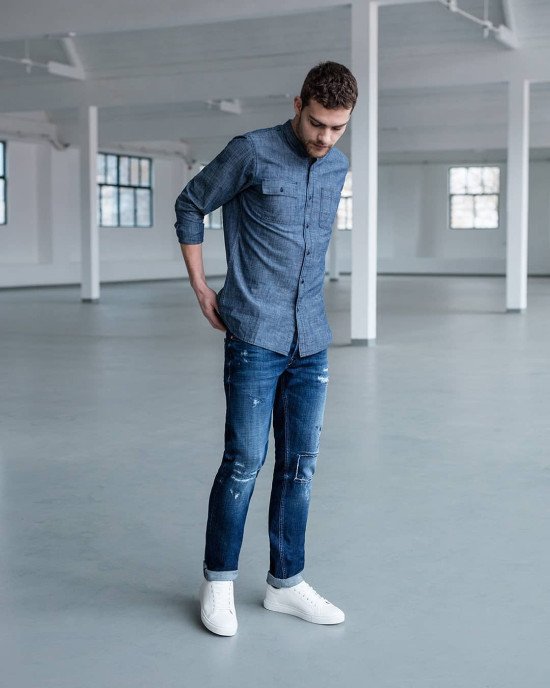Рубашка Regular Fit с карманами