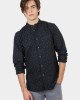 Рубашка Regular Fit черного цвета в мелкий принт