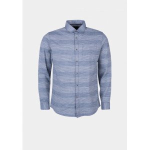 Рубашка Regular Fit серо-голубого цвета 