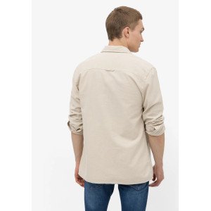 Рубашка regular fit песочного цвета 
