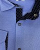 Рубашка slim fit голубого цвета 