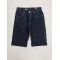 Шорты джинсовые slim fit темно - синего цвета 