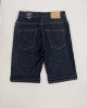 Шорты джинсовые slim fit темно - синего цвета 