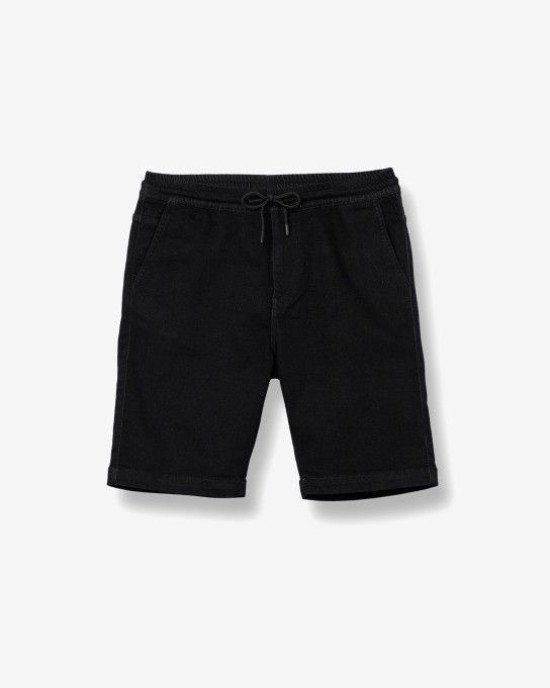 Шорты трикотажные slim fit черного цвета 