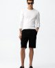 Шорты трикотажные slim fit черного цвета 
