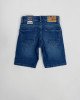 Шорты джинсовые regular fit синего цвета 