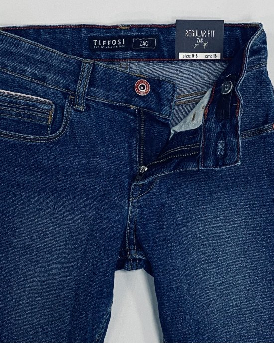 Шорты джинсовые regular fit синего цвета 