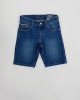 Шорты джинсовые regular fit синего цвета 