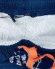 Шорты пляжные для купания синего цвета в яркий принт 