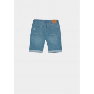 Шорты Slim Fit из джинсовой ткани голубого цвета 