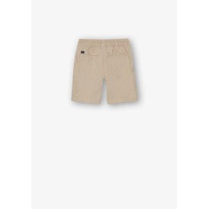 Шорты jogger из легкой ткани бежевого цвета 