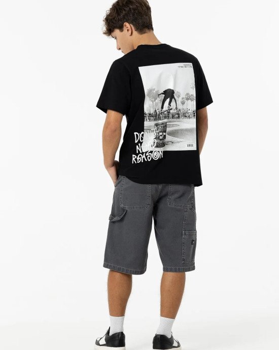 Шорты широкие baggy fit серого цвета 