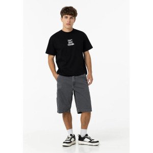 Шорты широкие baggy fit серого цвета 