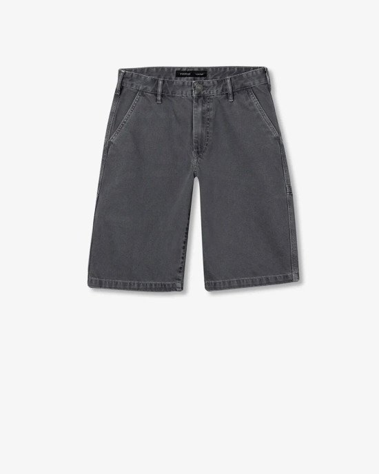 Шорты широкие baggy fit серого цвета 