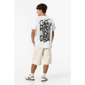 Шорты широкие baggy fit бежевого цвета 