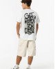 Шорты широкие baggy fit бежевого цвета 