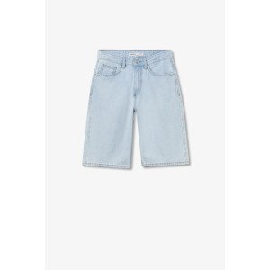 Шорты джинсовые baggy fit голубого цвета 