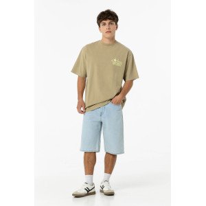Шорты джинсовые baggy fit голубого цвета 