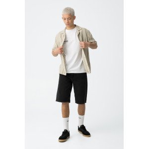 Шорты джинсовые super baggy черного цвета 