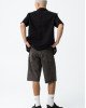 Шорты джинсовые super baggy черного цвета с эффектом тай - дай