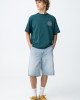 Шорты джинсовые skater super baggy голубого цвета 