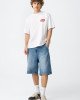 Шорты джинсовые skater super baggy синего цвета 