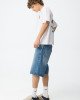 Шорты джинсовые skater super baggy синего цвета 